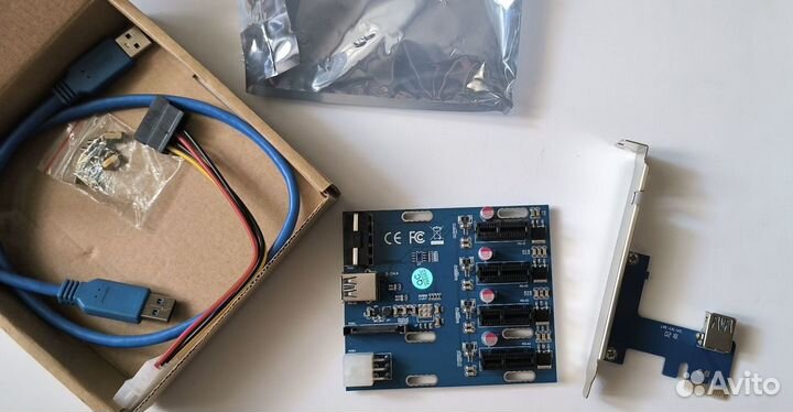Райзер-карта Mini ITX PCI Express адаптер