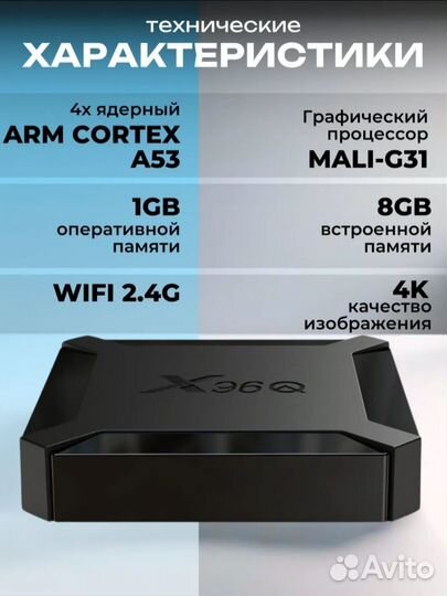 Смарт TV приставка X96Q