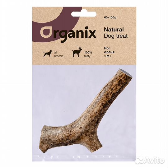 Organix лакомства премиум Олений рог M