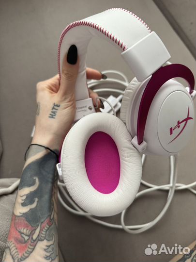 Наушники HyperX Cloud II white/pink/белые