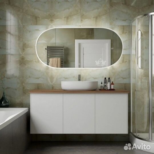 Зеркало Art&Max Bari AM-Bar-700-1500-DS-F-White