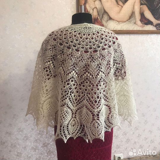 Пуховый платок шаль