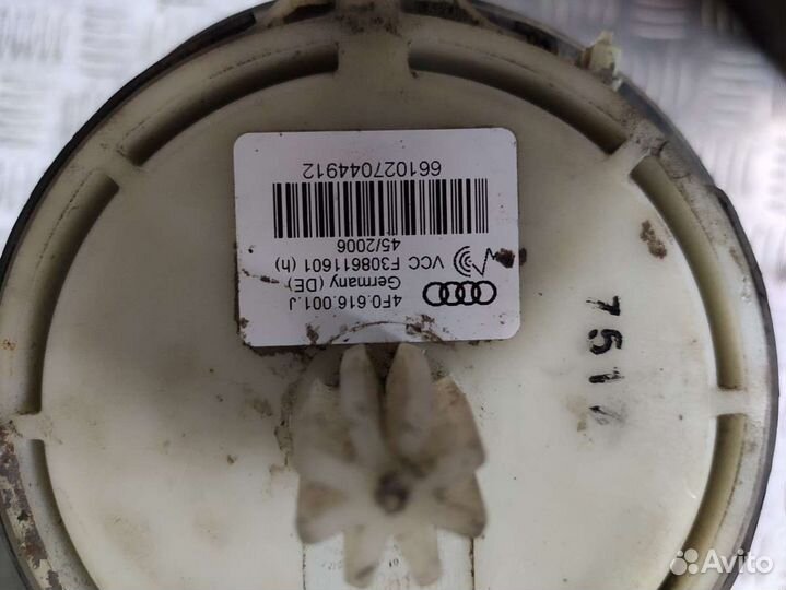 Пневмоподушка Audi A6 Allroad C6 2.7 4F0616001J