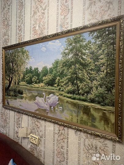 Картина лебеди