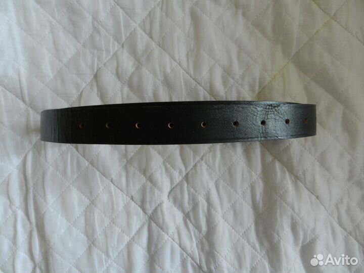 Ремень мужской кожаный чёрный/коричневый