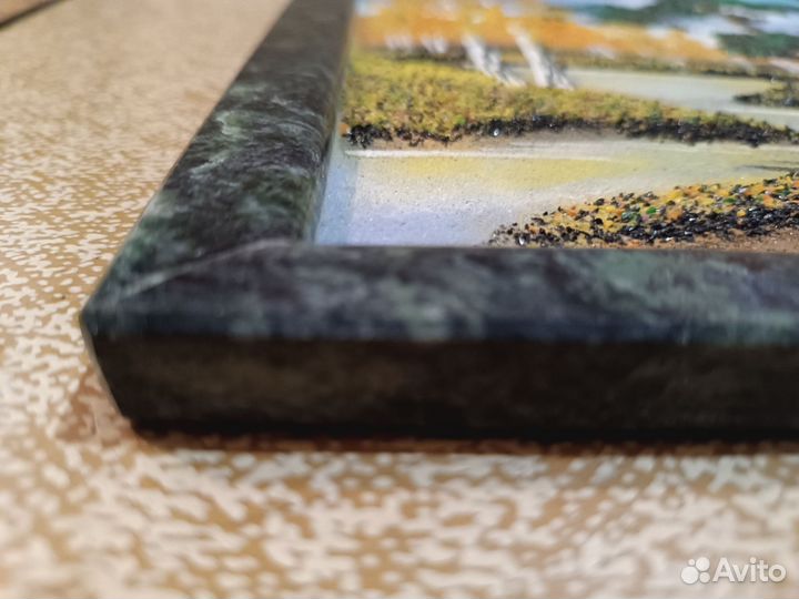 Картина каменной крошкой