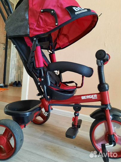 Велосипед с ручкой, коляска-велосипед