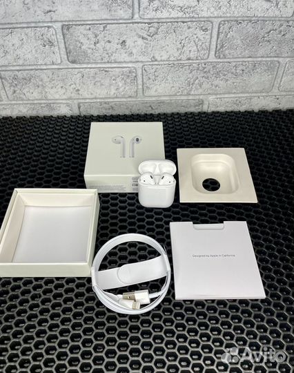 Беспроводные наушники apple airpods 2 м