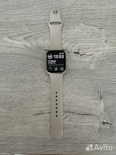 Часы apple watch 9 45 mm starlight