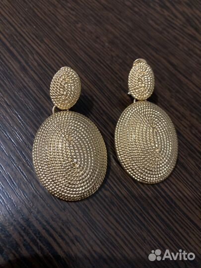 Позолоченные серьги