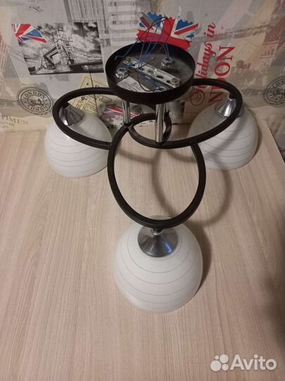 Люстра потолочная бу