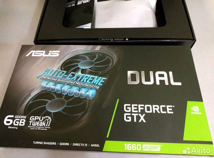 Asus GTX 1660 Super dual (+гарантия 3 месяца)