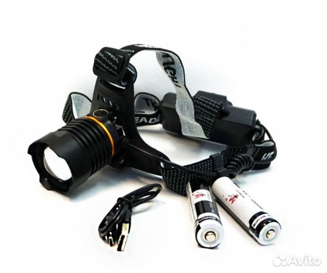 Сверхяркий налобный фонарь «Белый лазер»