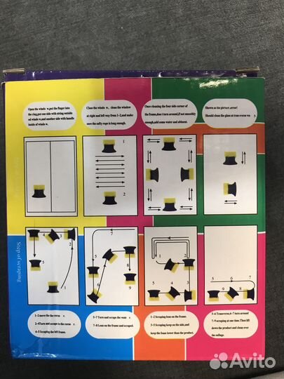 Магнитная щётка для мытья окон с двух сторон