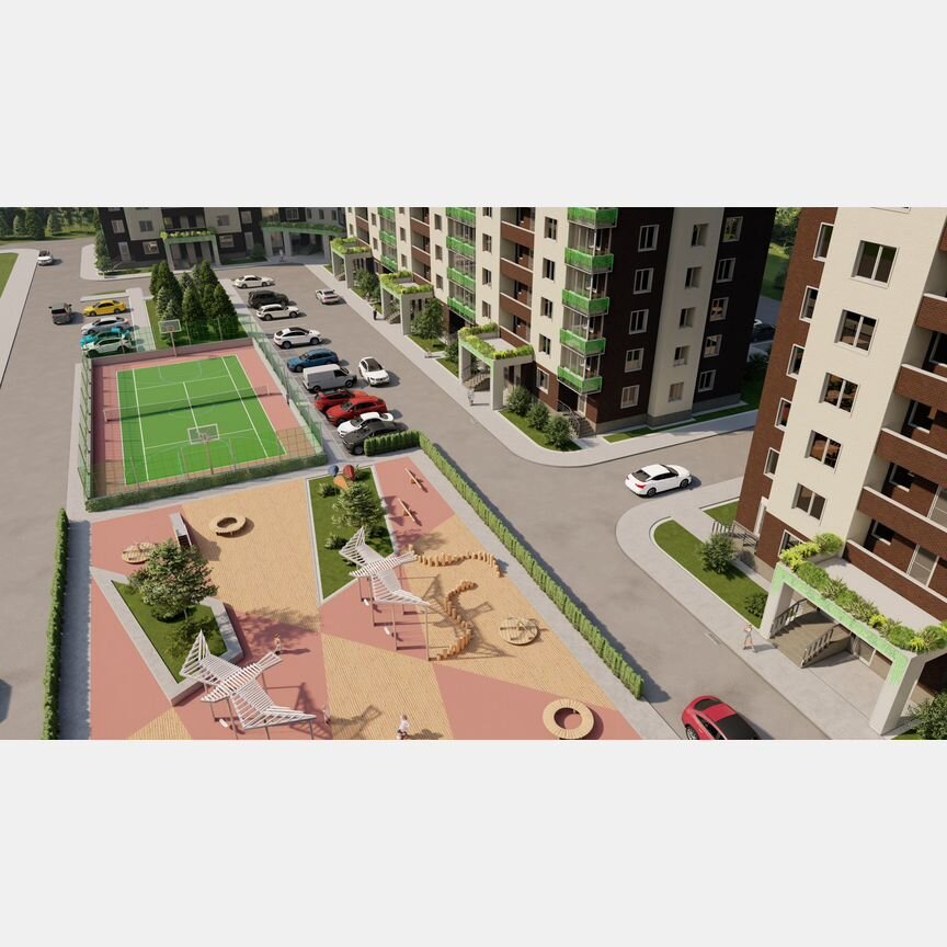 3-к. квартира, 95,5 м², 2/9 эт.