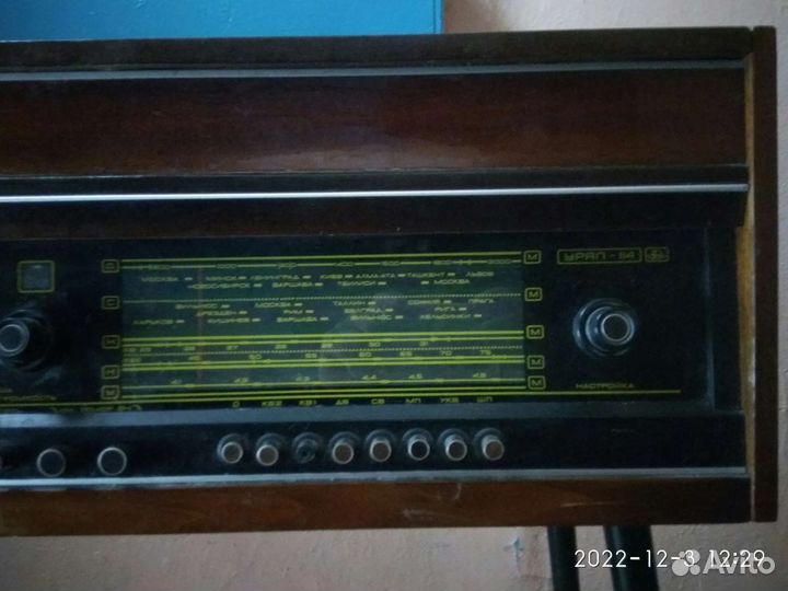 Ламповая радиола Урал 114 с иглой