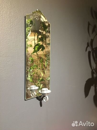 Два зеркала с подсвечником IKEA sandefjord