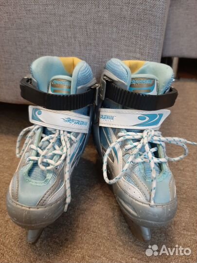 Коньки детские раздвижные р. 30-33