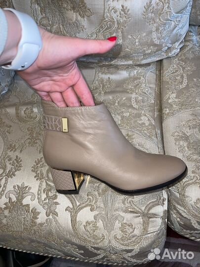 Ботильоны натуральная кожа 37