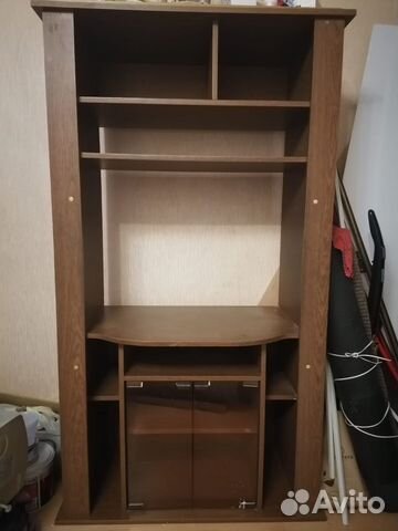 Тумба под тв с дополнительными полочками