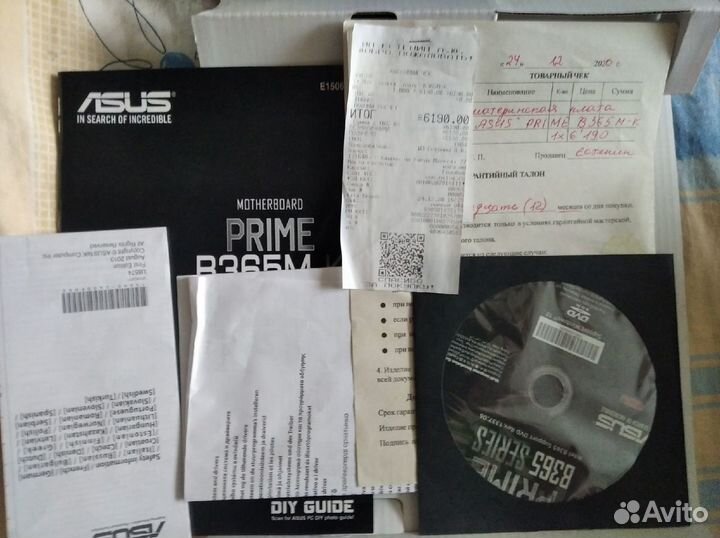 Материнская плата asus prime B365M-K