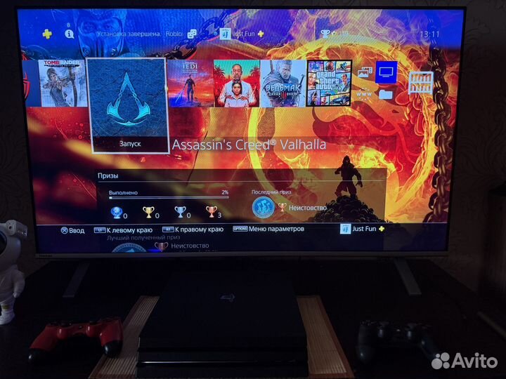 Sony playstation 4 pro 1tb 2 геймпада