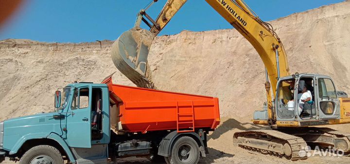 Доставка чернозем, песок, щебень. 1-6 тонн