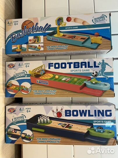 Игры настольные новые набор 3 шт