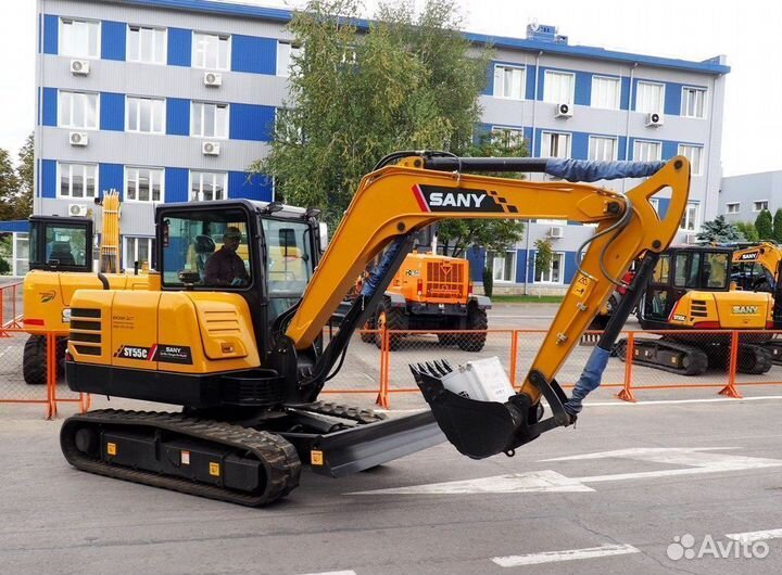 Мини-экскаватор SANY SY55C, 2024