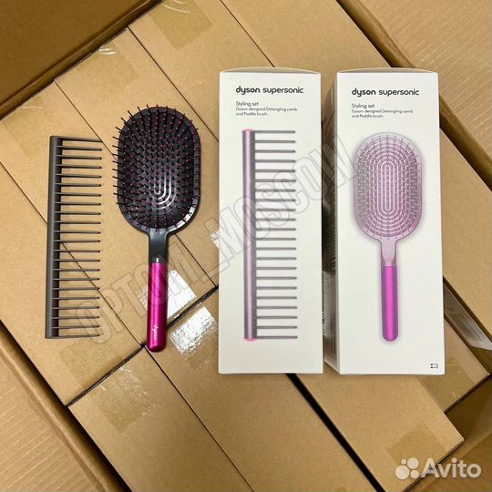 Расчёска Dyson 2в1