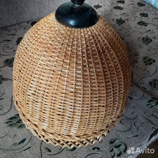 Абажур плетеный из лозы