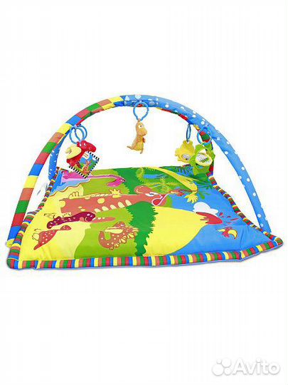 Развивающий детский коврик Динозаврики
