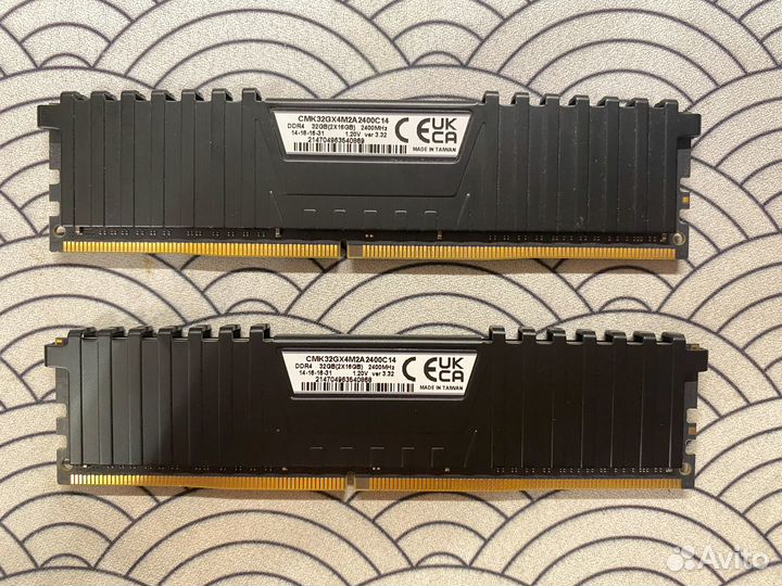 Corsair Vengeance LPX 32Gb 2x16Gb 2400мгц DDR4