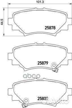 Колодки тормозные дисковые зад P49049 Brembo