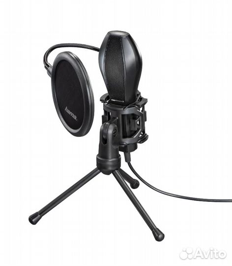 Микрофон hama Stream, черный