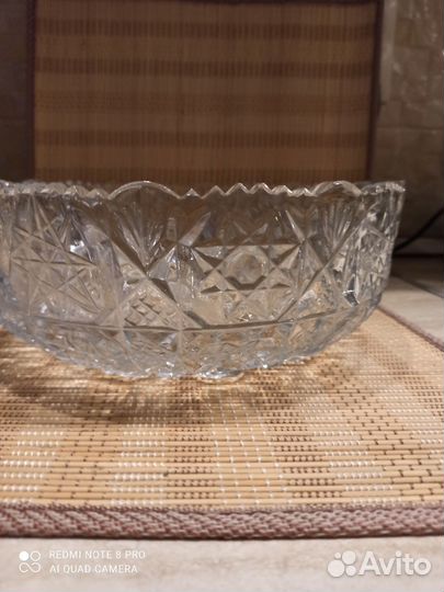 Ваза хрустальная большая СССР