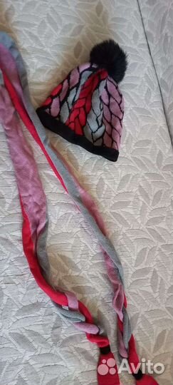 Набор женский, шапку с шарфом