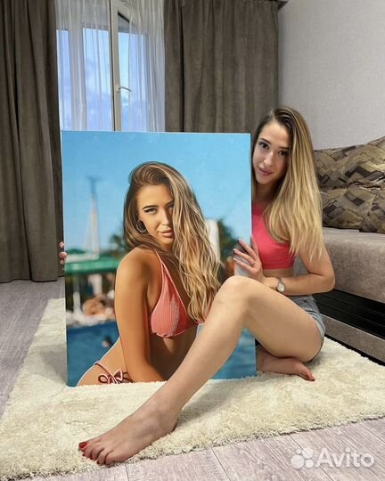 Портрет на холсте по фото в Казани