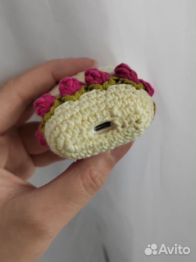 Чехол для наушников Apple AirPods 1/2 вязаный