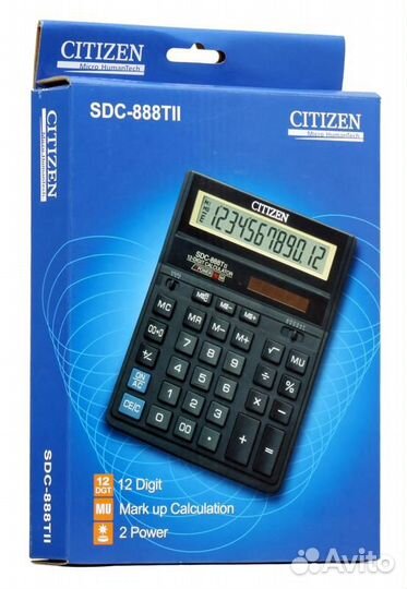 Калькулятор citizen SDC 888TII
