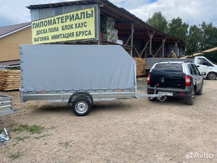 Прицеп 817717 с тентом аэро 150см.Фаркопы.Запчасти