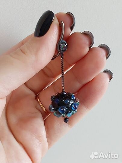 Серьги серебро