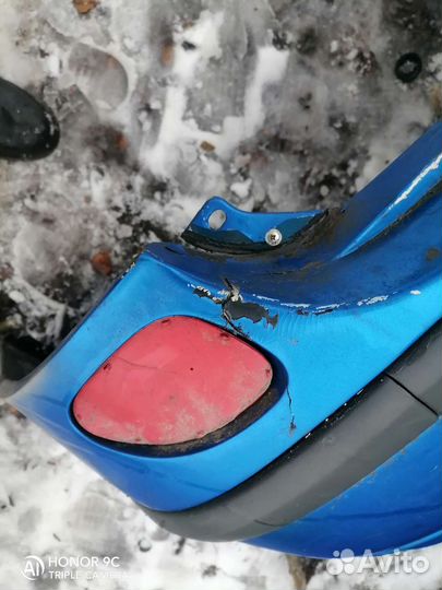 Бампер задний nissan almera tino