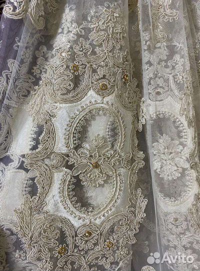 Тюль итальянская бренд brilliant,комбинированная б