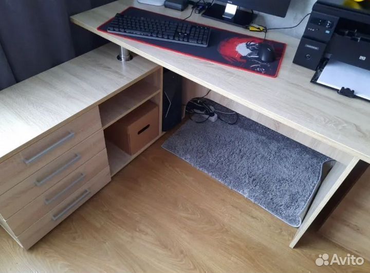 Стол компьютерный Алькор дуб сонома новый