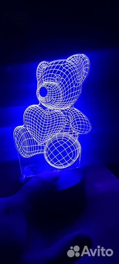 3d светильник ночник