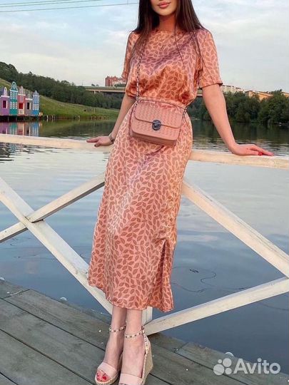 Платье женское натуральный шелк