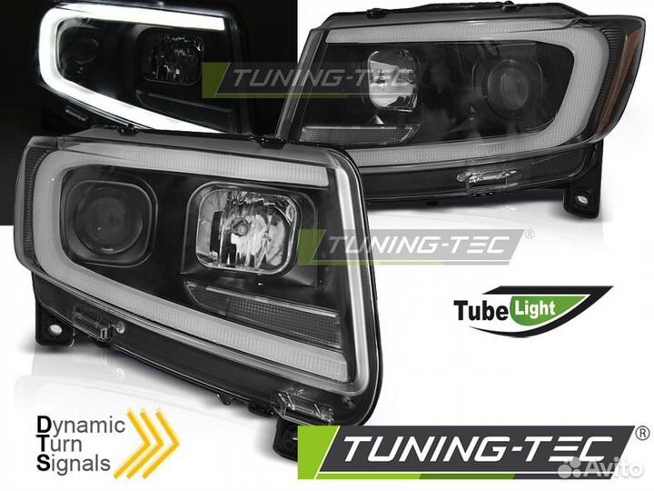 Jeep grand cherokee 11-13 Фары tube light черные