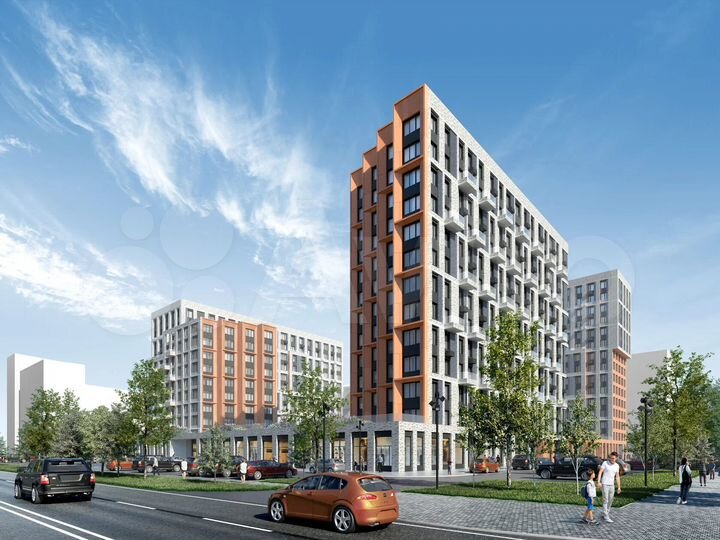 Квартира-студия, 33,6 м², 12/15 эт.