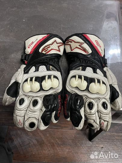 Мото перчатки кожа alpinestars gp plus